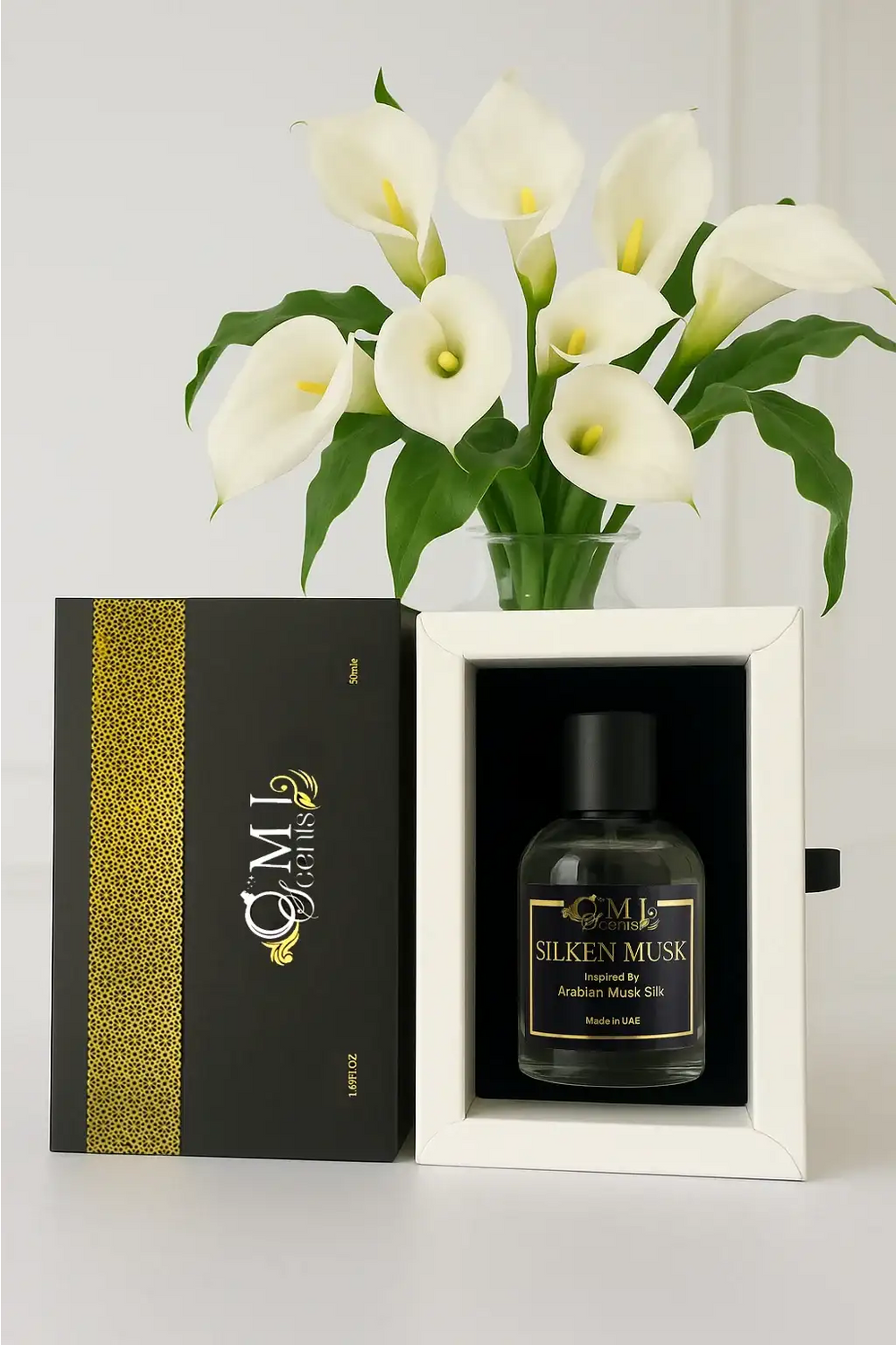 Silken Musk – Inspired by Arabian Musk Silk Ajmal | Luxurious Floral-Musky Perfume for Unisex by OMIScents